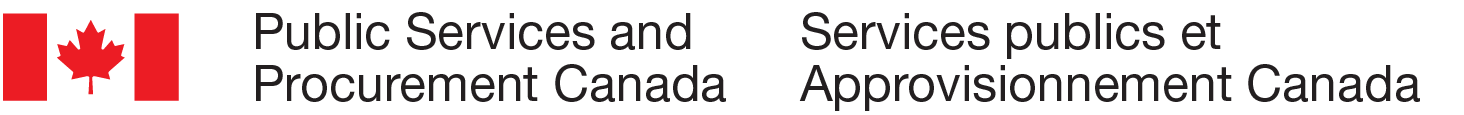 Procurement Services and Procurement Canada (PSPC) logo